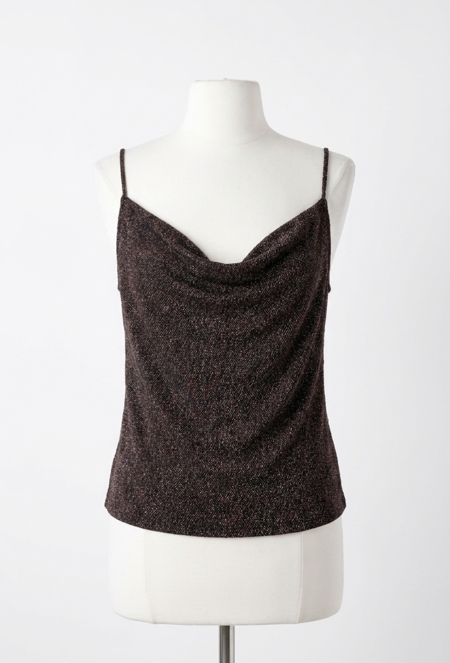 NEW GILNER FARRAR lucy cami in bias glitter